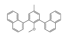 1-(2-methoxy-5-methyl-3-naphthalen-1-ylphenyl)naphthalene结构式