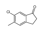 6-氯-5-甲基-2,3-二氢-1H-茚-1-酮结构式