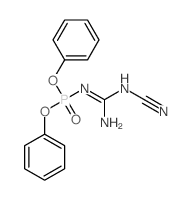 1-cyano-2-diphenoxyphosphoryl-guanidine结构式