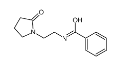N-[2-(2-oxopyrrolidin-1-yl)ethyl]benzamide结构式