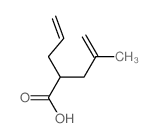 4-methyl-2-prop-2-enyl-pent-4-enoic acid结构式