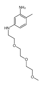 2-amino-4-[2-[2-(2-methoxyethoxy)ethoxy]ethyl]aminotoluene Structure