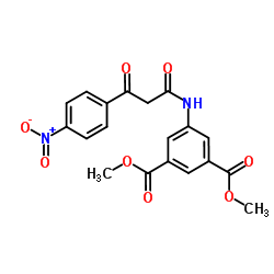 DIMETHYL-5-(P-NITROBENZOYLACETAMINO)ISOPHTHALATE Structure