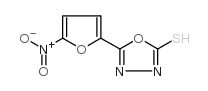 5-(5-硝基-2-呋喃基)-1,3,4-噁二唑-2-硫醇结构式