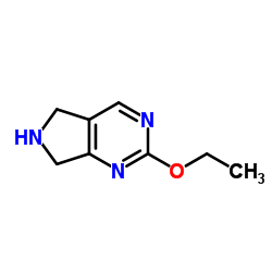 2-Ethoxy-6,7-dihydro-5H-pyrrolo[3,4-d]pyrimidine结构式