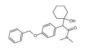1-[(4-benzyloxyphenyl)dimethylaminocarbonylmethyl]cyclohexanol Structure