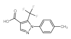 1-(4-methylphenyl)-5-(trifluoromethyl)pyrazole-4-carboxylic acid Structure