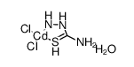 dichloro(thiosemicarbazide)cadmium(II) monohydrate Structure