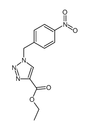 ethyl 1-(4-nitrobenzyl)-1H-1,2,3-triazole-4-carboxylate结构式
