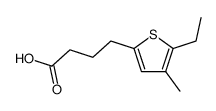 4-(5-ethyl-4-methyl-[2]thienyl)-butyric acid结构式