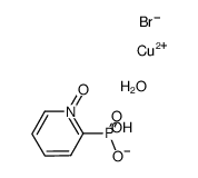 [Cu(μ-Br)(μ-2-pyridyl-N-oxide)phosphonate)]*H2O结构式