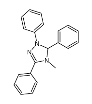 4-methyl-1,3,5-triphenyl-4,5-dihydro-1H-[1,2,4]triazole结构式