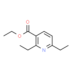 2,6-diethyl-3-Pyridinecarboxylic acid ethyl ester结构式