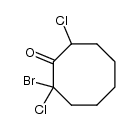 2-bromo-2,8-dichloro-cyclooctanone Structure