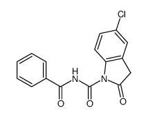 N-benzoyl-5-chloro-2-oxo-3H-indole-1-carboxamide Structure