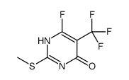6-fluoro-2-methylsulfanyl-5-(trifluoromethyl)-1H-pyrimidin-4-one结构式