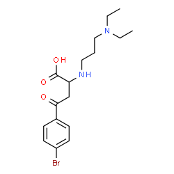 4-(4-BROMOPHENYL)-2-([3-(DIETHYLAMINO)PROPYL]AMINO)-4-OXOBUTANOIC ACID结构式