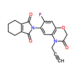 丙炔氟草胺结构式