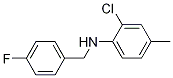 2-氯-N-(4-氟苄基)-4-甲基苯胺结构式