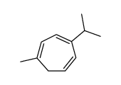 1-methyl-4-isopropyl-1,3,5-cycloheptatriene结构式
