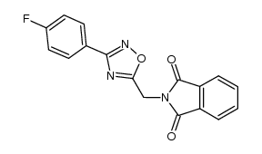 2-((3-(4-fluorophenyl)-1,2,4-oxadiazol-5-yl)methyl)isoindoline-1,3-dione Structure