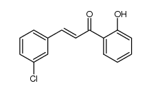 1-(2-hydroxyphenyl)-3-(3-chlorophenyl)prop-2-en-1-one结构式