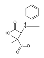 (S)-3-methyl-3-nitro-2-((S)-1-phenylethylamino)butanoic acid结构式