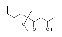 2-hydroxy-5-methoxy-5-methylnonan-4-one Structure