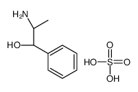 (2R)-2-amino-1-phenylpropan-1-ol,sulfuric acid结构式