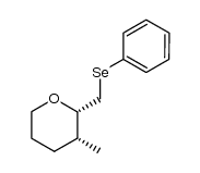 cis-2-phenylselenomethyl-3-methyltetrahydropyran结构式