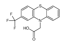 2-[2-(trifluoromethyl)phenothiazin-10-yl]acetic acid Structure
