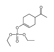 (4-acetylcyclohexen-1-yl) diethyl phosphate结构式