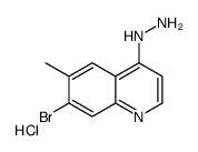 7-Bromo-4-hydrazino-6-methylquinoline hydrochloride结构式