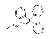 (E)-pent-3-en-1-ylidenetriphenylphosphorane Structure
