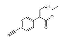 ethyl 2-(4-cyanophenyl)-3-hydroxyacrylate结构式
