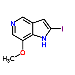 2-Iodo-7-methoxy-1H-pyrrolo[3,2-c]pyridine structure