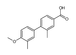 4-(4-methoxy-3-methylphenyl)-3-methylbenzoic acid结构式