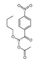 N-(Acetoxy)-N-butoxy-4-nitrobenzamide结构式