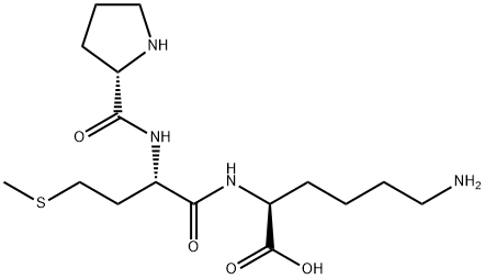L-Lysine, L-prolyl-L-methionyl- Structure