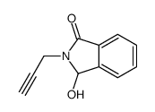 3-hydroxy-2-prop-2-ynyl-3H-isoindol-1-one结构式