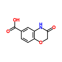 3-Oxo-3,4-dihydro-2H-1,4-benzoxazine-6-carboxylic acid Structure
