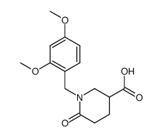 1-(2,4-dimethoxybenzyl)-6-oxopiperidine-3-carboxylic acid Structure