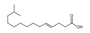 13-methyltetradec-4-enoic acid Structure