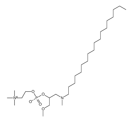 [1-methoxy-3-[methyl(octadecyl)amino]propan-2-yl] 2-(trimethylazaniumyl)ethyl phosphate结构式