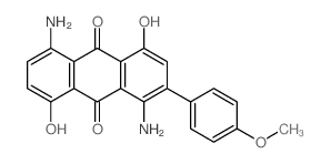 9,10-Anthracenedione,1,5-diamino-4,8-dihydroxy-2-(4-methoxyphenyl)-结构式