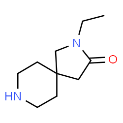 2-乙基-2,8-二氮杂螺[4.5]癸烷-3-酮结构式