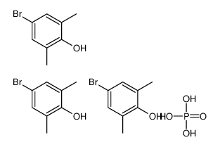 4-bromo-2,6-dimethylphenol,phosphoric acid Structure
