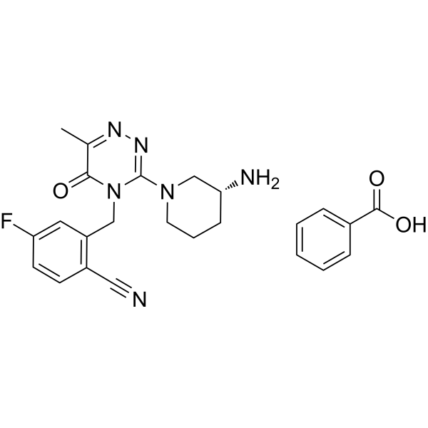 Fotagliptin benzoate Structure