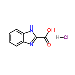 1H-Benzimidazole-2-carboxylic acid hydrochloride (1:1) Structure
