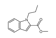 methyl 1-propyl-1H-indole-2-carboxylate Structure